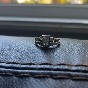 14k White Gold Diamond Ring Set